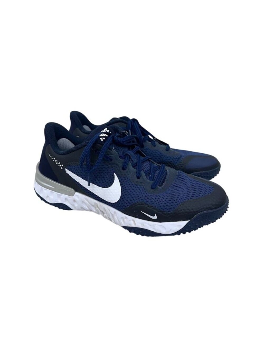 Nike CK0748-400 Alpha Huarache Elite 3 Turf College Navy Sneakers Shoes Mens 9.5